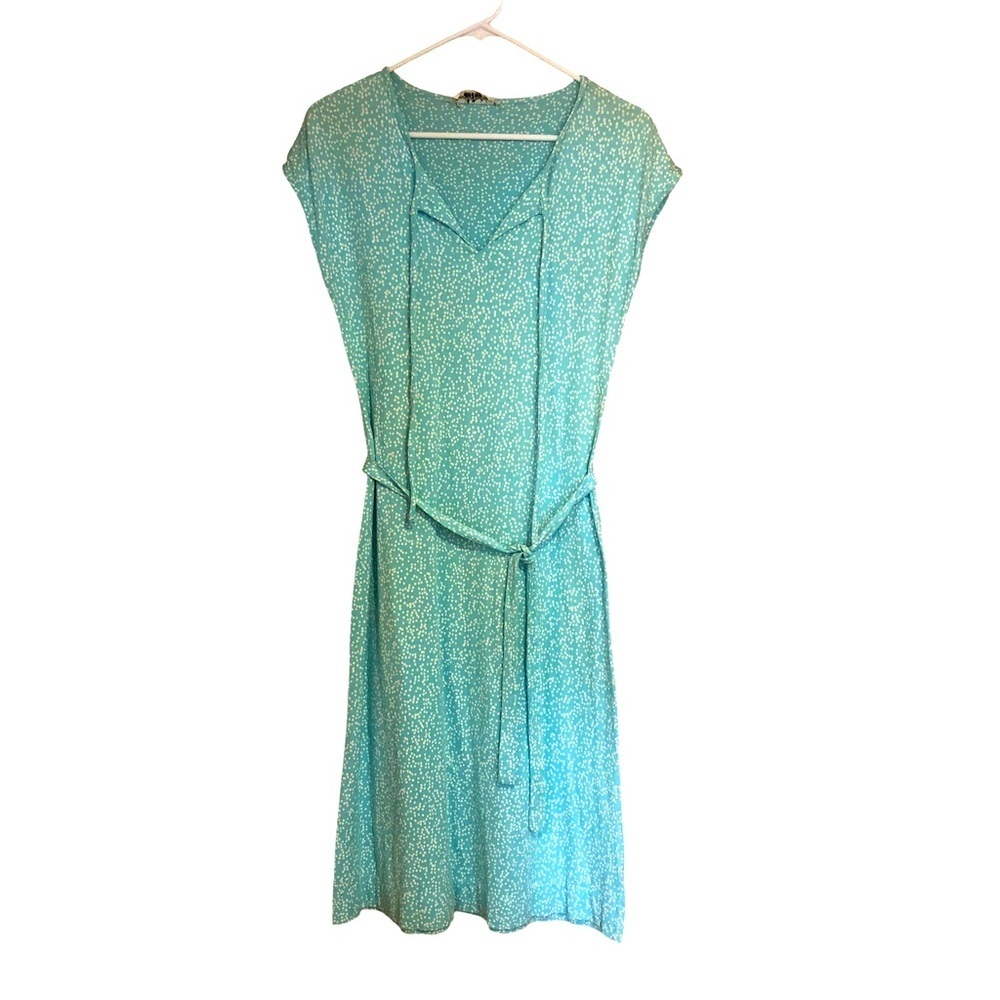 Vintage 1970s Diane Von Furstenberg Stretch Belted Shift Dress Keyhole N…